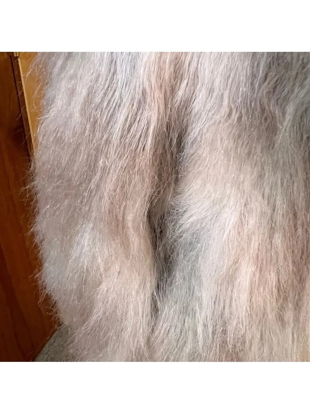 NWT AS by DF Elisabetta Shag Faux Fur Vest Sz-S